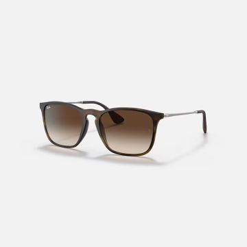 Ray-ban Chris Havana & Brown Gradient Square Sunglasses For Men M