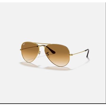 Ray-ban Aviator Gradient Arista Gold Pilot Sunglasses For Unisex Xl