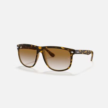 Ray-ban Boyfriend Light Havana & Light Brown Gradient Square Sunglasses For Men L