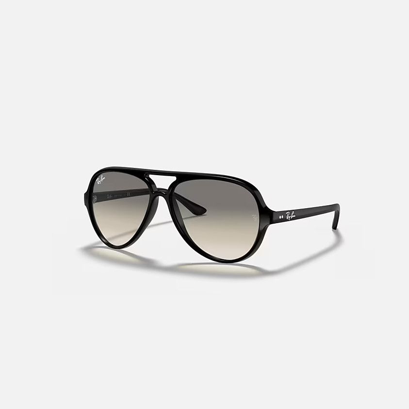 Ray-ban Cats 5000 Classic Black & Light Grey Gradient Pilot Sunglasses For Men