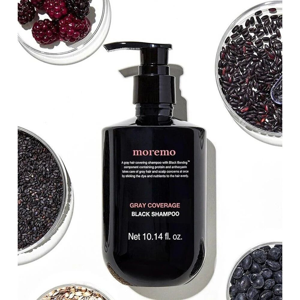 Moremo Gray Coverage Black Shampoo 300ml
