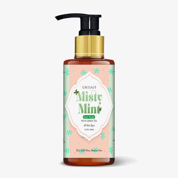Unisaif Misty Mint Green Tea Face Wash 100ml