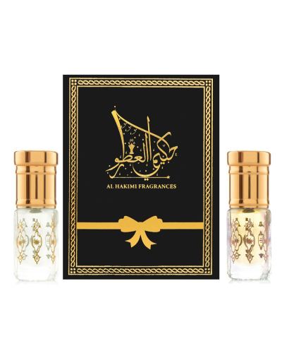 Al Hakimi Fragrances Combo - Rose Musk & Leather Musk