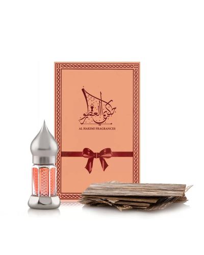 Al Hakimi Fragrances Gift Set of Red Musk & Bakhoor Vietnami Chips