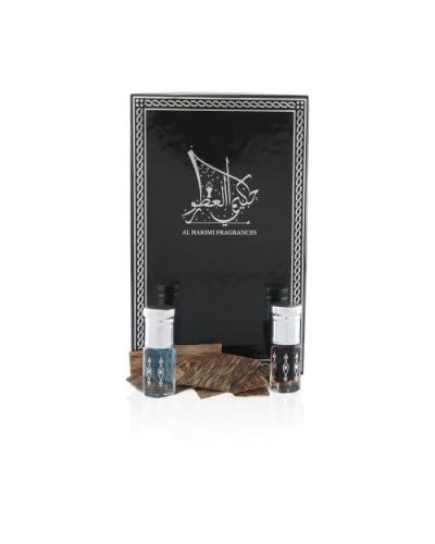 Al Hakimi Fragrances Musk & Bukhour Set - Black & Blue Musk and Vietnami Chips