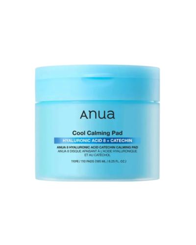 Anua 8 Hyaluronic Acid Catechin Calming Pad 110 Pads / 185ml