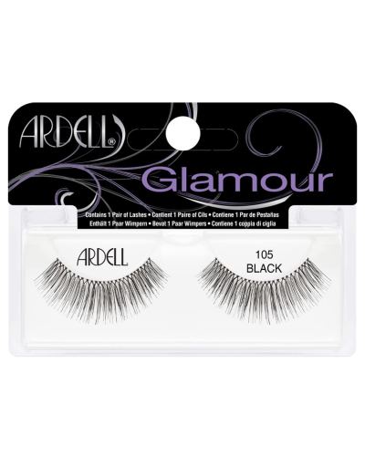 Ardell Glamour Lashes - 105- Black- 1 Pair