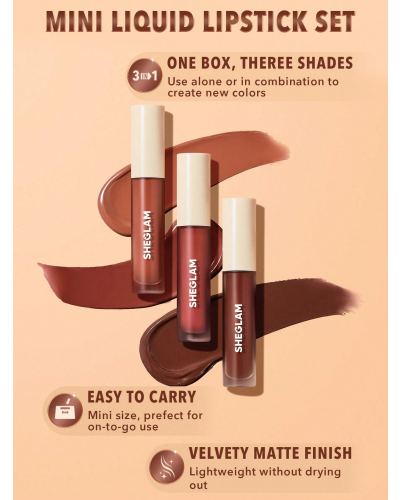 Sheglam Matte Allure Mini Liquid Lipstick Set