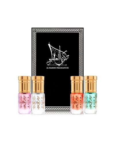 Musk Set - Red, Blue, Sensation & Tahara from Al Hakimi Fragrances