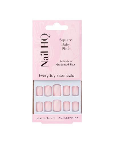 Nail Hq Square Baby Pink Nails