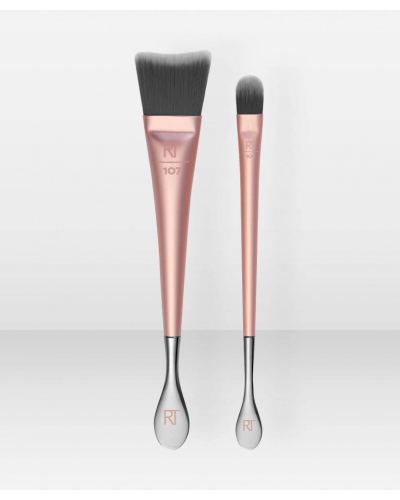 Real Techniques - SKINIMALIST - FACE + EYE JAR BRUSH DUO