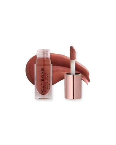 Revolution Pout Bomb Plumping Gloss Cookie Deep Nude