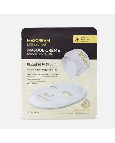 The Faceshop Deeply Moisturizing Mascream Lifting Sheet Mask