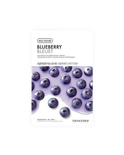 The Faceshop Real Nature Blueberry Face Mask 20g