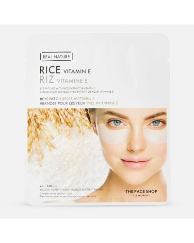 The Faceshop Real Nature Eye Patch Rice Vit.E