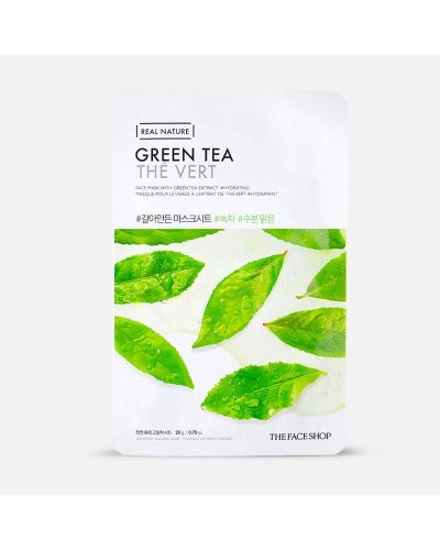 The Faceshop Real Nature Green Tea Mask Sheet 20g