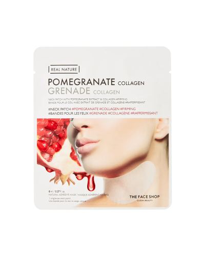 The Faceshop Real Nature Neck Patch Pomegranate Collagen