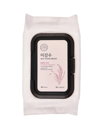 The Faceshop Rice Water Bright Cleansing wipes - 50 wipes