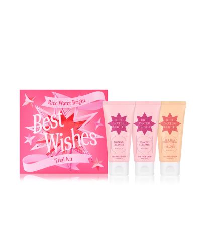 The Faceshop Rice Water Bright Foaming Cleanser Trio Trial Kit