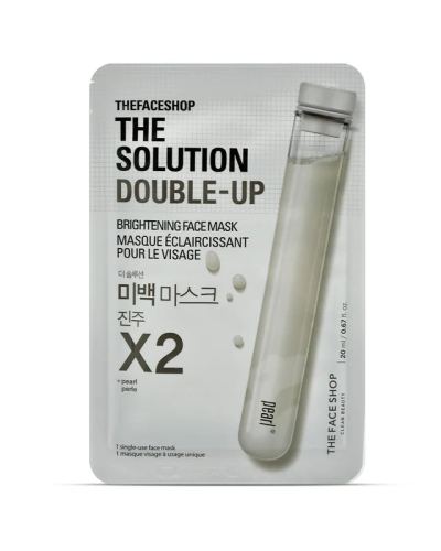 The Faceshop The Solution Double-Up Brightening Face Mask