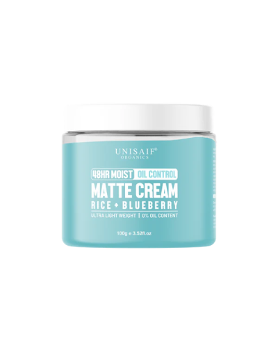 Unisaif 48hr Oil Control Matte Cream Rice+blueberry - Normal To Oily Skin 100g