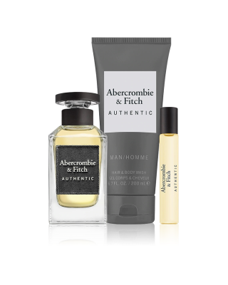 Abercrombie & Fitch Authentic Edt Gift Set For Men