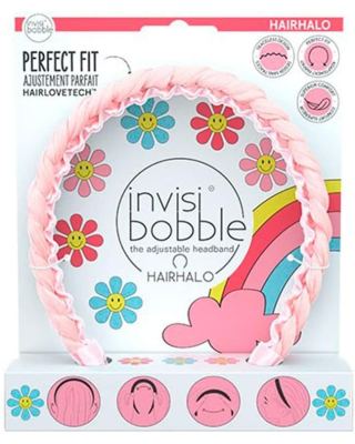 Invisibobble HAIRHALO Retro Dreamin Eat, Pink, and be Merry