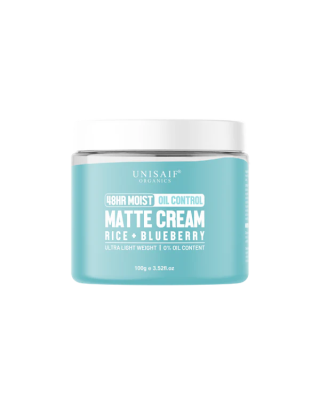 Unisaif 48hr Oil Control Matte Cream Rice+blueberry - Normal To Oily Skin 100g